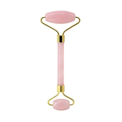 Rouleau de Massage Gua Sha en Quartz Rose Naturel - Éclat et Sérénité